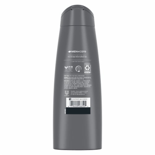 Dove Men+Care Fortifying Fresh and Clean with Caffeine 2 in 1 Shampoo and Conditioner Perspective: left