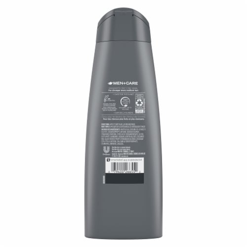 Dove Men+Care Fortifying Thick and Strong with Caffeine 2 in 1 Shampoo and Conditioner Perspective: left