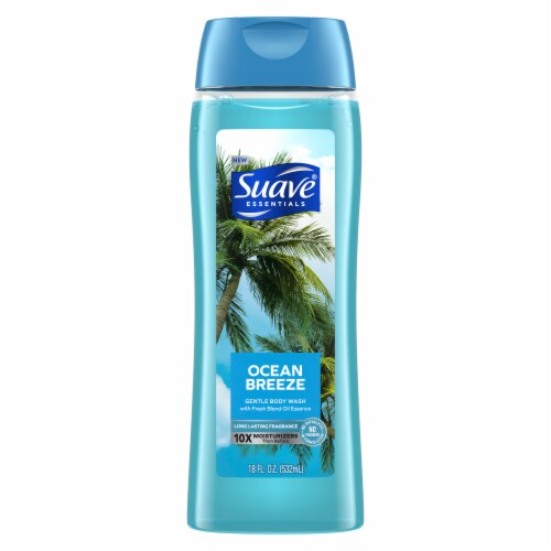 Suave Essentials Ocean Breeze Gentle Body Wash Perspective: left
