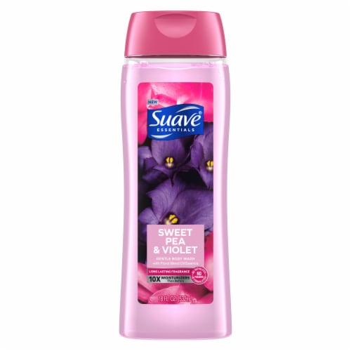 Suave Essentials Sweet Pea & Violet Gentle Body Wash Perspective: left