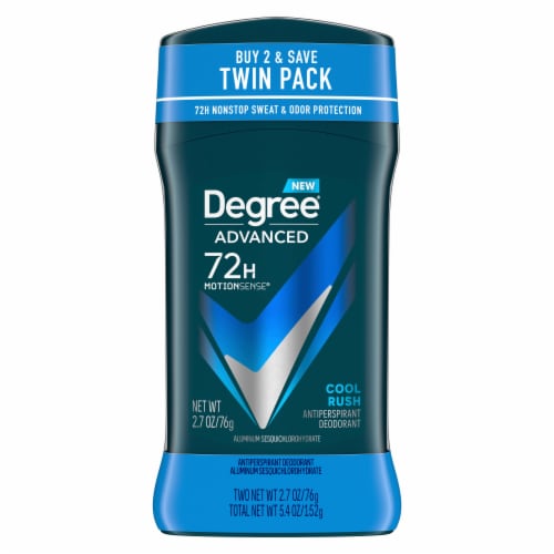 Degree Men Advanced Protection Cool Rush Antiperspirant Deodorant Perspective: left
