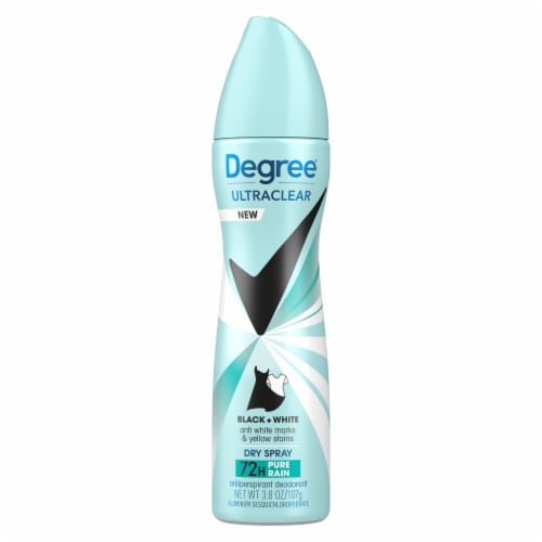 Degree UltraClear Women's Antiperspirant Deodorant Spray Pure Rain Perspective: left