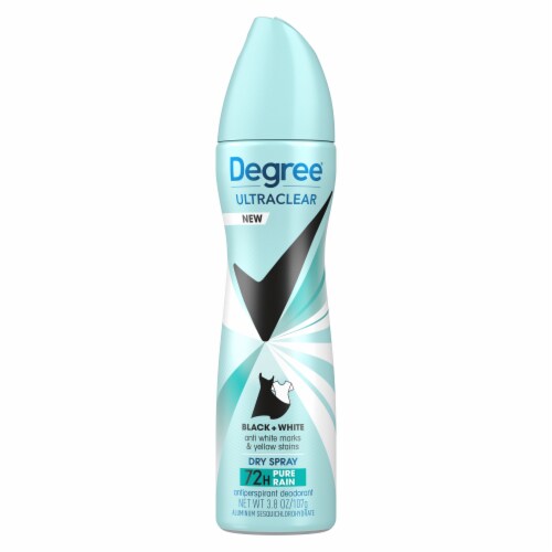Degree UltraClear Women's Antiperspirant Deodorant Spray Pure Rain Perspective: left