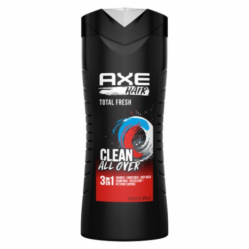 AXE Total Fresh 3-In-1 Body Wash Shampoo & Conditioner Perspective: left