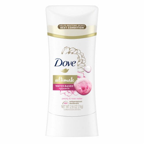 Dove Ultimate Peony & Rose Water Antiperspirant Deodorant Stick Perspective: left