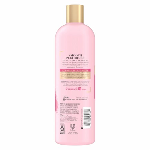 Suave Pink Smooth Performer Smoothing Shampoo Perspective: left