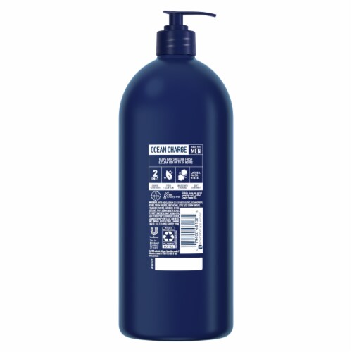 Suave Men Ocean Charge 2-in1 Shampoo and Conditioner Perspective: left
