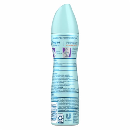 Degree Advanced Lavender & Waterlily Antiperspirant Deodorant Dry Spray Perspective: left