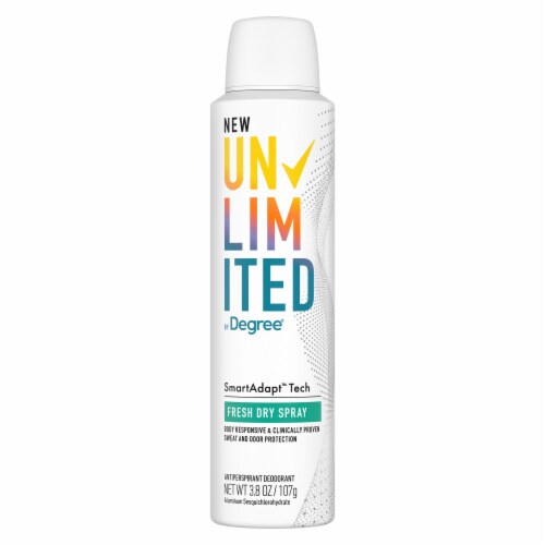 Degree Unlimited Fresh Antiperspirant Deodorant Perspective: left
