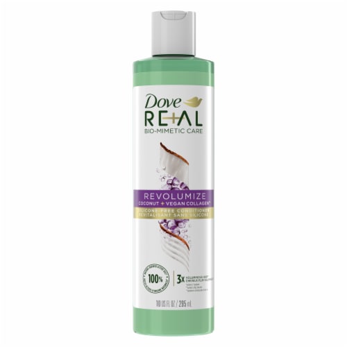 Dove RE+AL Bio-Mimetic Care Revolumize Conditioner Perspective: left