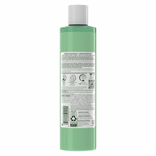 Dove RE+AL Bio-Mimetic Care Repair Coconut + Vegan Keratin™ Conditioner Perspective: left