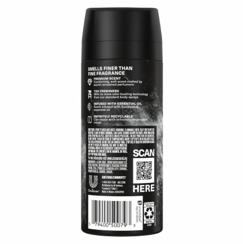 Axe Fine Fragrance Collection Men's Premium Deodorant Body Spray Pure Coconut Aluminum-Free Perspective: left