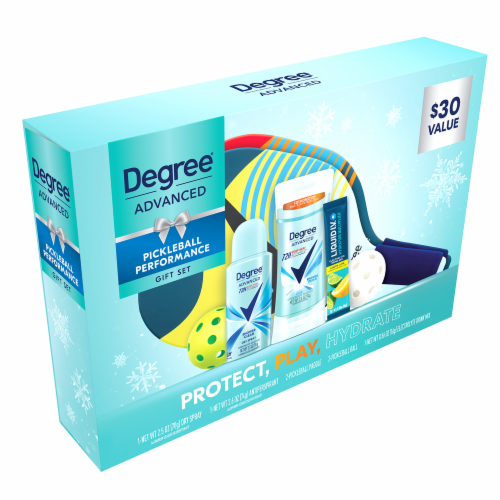 Degree® Advanced Active Essentials Mixed Shower Clean Pickleball Gift Set Perspective: left