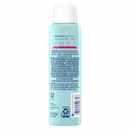 Degree Women Whole Body Deodorant Spray, Rose & Waterlily Scent, 4 oz Perspective: left