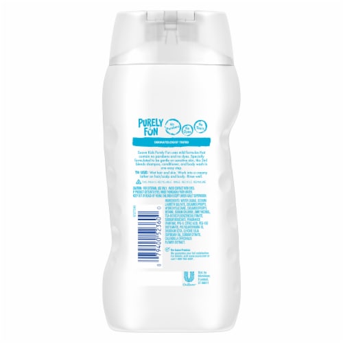 Suave Kids Purely Fun Sensitive 3 in 1 Shampoo Conditioner Body Wash Perspective: left