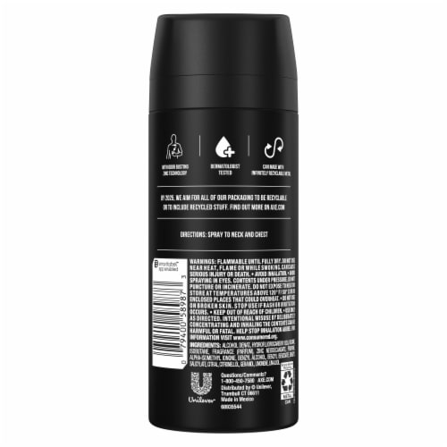 AXE Black Body Spray Deodorant Perspective: left