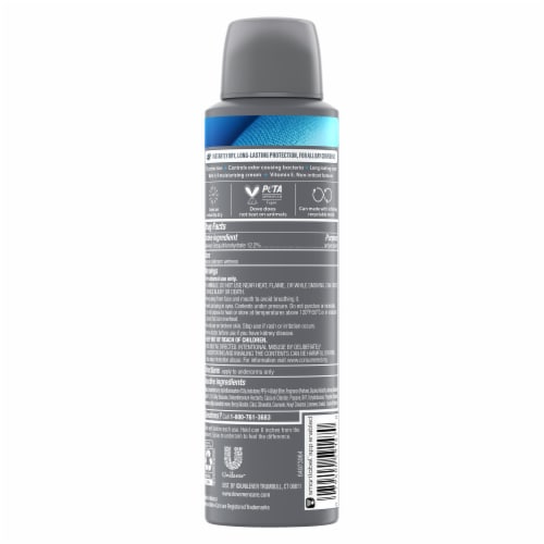 Dove Men+Care Men's Antiperspirant Deodorant Spray Clean Scent Perspective: left