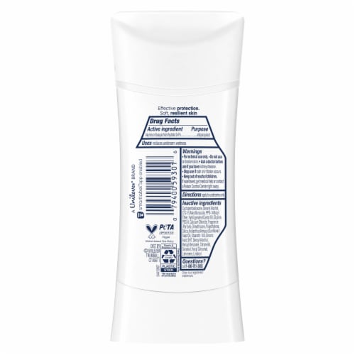 Dove Advanced Care Clear Finish Antiperspirant Deodorant Stick Perspective: left