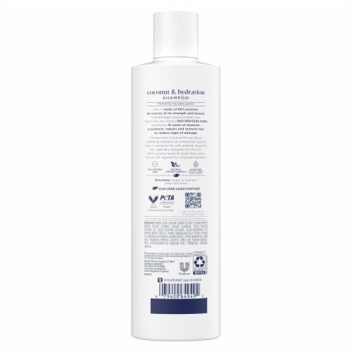 Dove Coconut & Hydration Shampoo Perspective: left