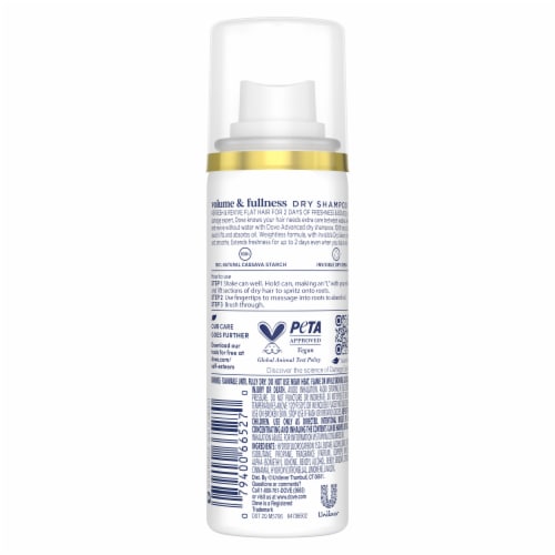 Dove Volume & Fullness Advanced Dry Shampoo Perspective: left
