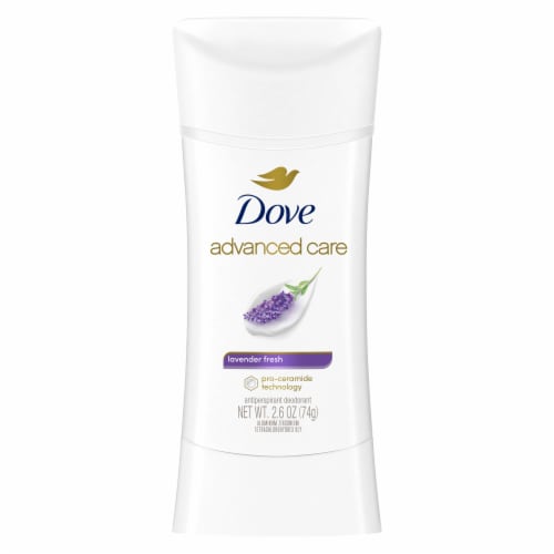 Dove Lavender Fresh Antiperspirant Deodorant Stick Perspective: left