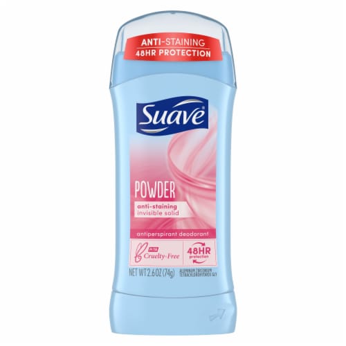 Suave Deodorant Powder Antiperspirant & Deodorant Stick Perspective: left
