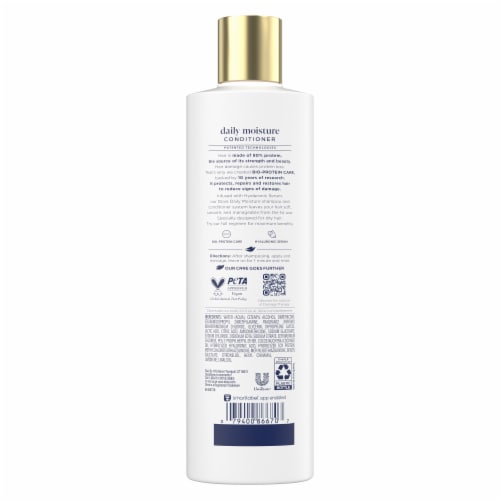 Dove Conditioner, Damage Therapy Daily Moisture for Dry Hair with Bio-Protein Care Perspective: left