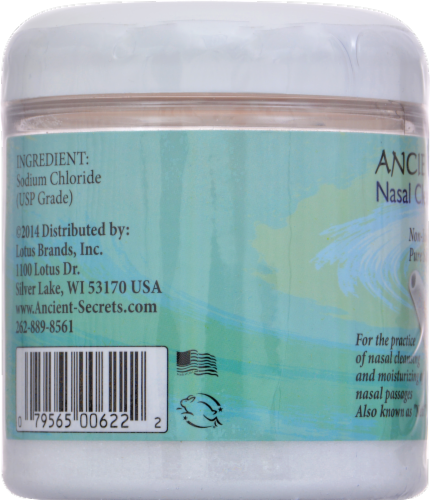 Ancient Secrets Nasal Cleansing Salt Perspective: left