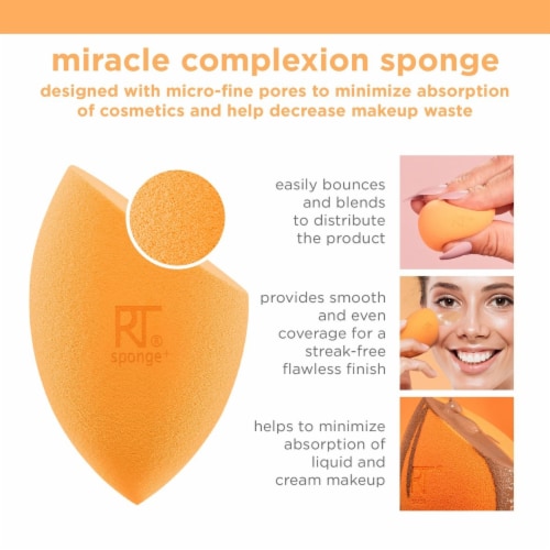 Real Techniques® Base Miracle Complexion Sponges Perspective: left