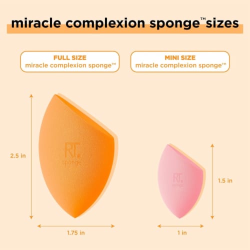 Real Techniques® Mini Miracle Complexion Sponges Perspective: left