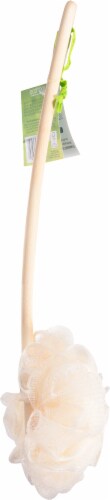 Ecotools® EcoPouf Bath Brush Perspective: left