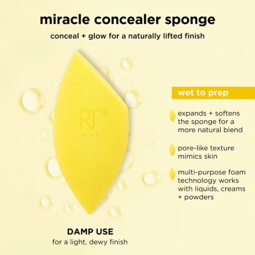 Real Techniques® Miracle Concealer Sponge Perspective: left