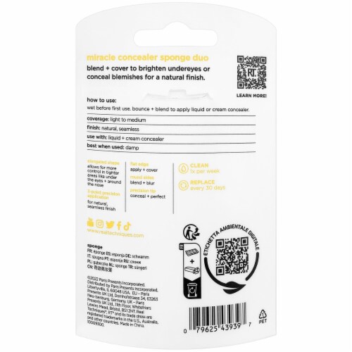 Paris Presents Miracle Concealer Sponge Perspective: left