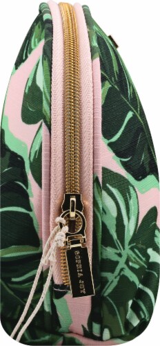 Sophia Joy Tropical Haze Round Top Cosmetic Organizer Bag Perspective: left