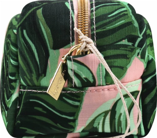 Sophia Joy Tropical Cosmetic Organizer Bag Perspective: left