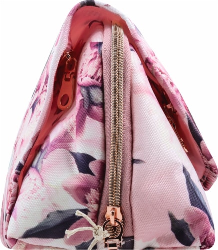 Sophia Joy Floral Makeup Bag Perspective: left