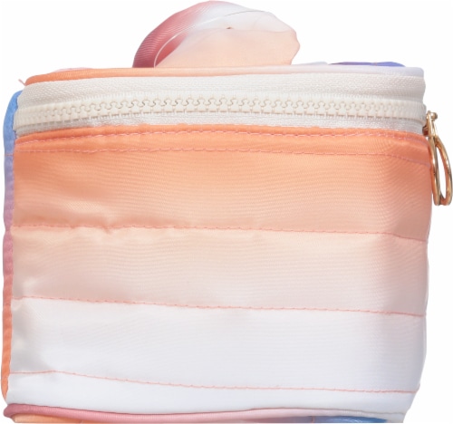 Scunci Quilted Cosmetic Bag - Ombre Perspective: left