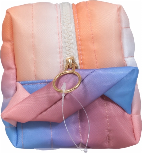 Scunci Quilted Cosmetic Bag - Ombre Perspective: left