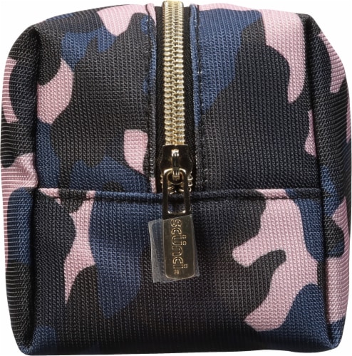 Scunci Camo Cosmetic Bag Perspective: left