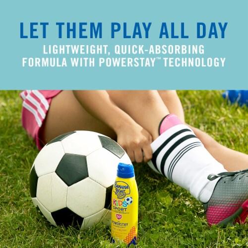 Banana Boat Kids Sport Broad Spectrum Sunscreen Spray Perspective: left