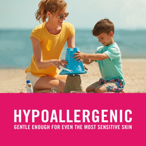 Banana Boat Sensitive Mineral Enriched Sunscreen Spray SPF 50 Hypoallergenic Paraben Free Perspective: left