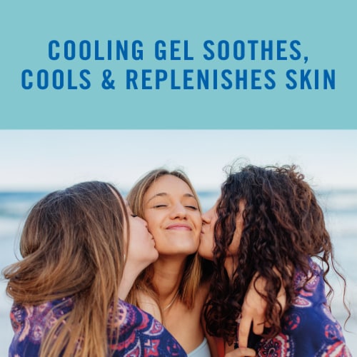 Banana Boat Cooling After Sun Gel Cools + Soothes + Replenishes Skin Made With Aloe + Vitamin E Perspective: left