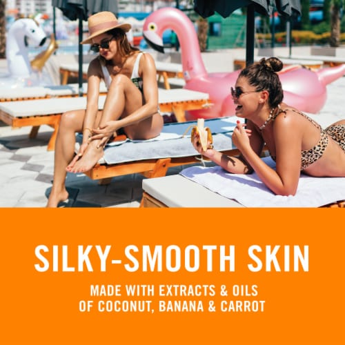 Banana Boat Protective Tanning Spray Oil Sunscreen SPF 15 Carrot + Banana Extracts + Coconut Oil Perspective: left