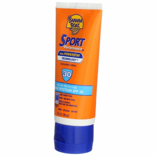 Banana Boat Sport Performance Sunscreen, SPF 30, Water Resistant, 3 fl oz Perspective: left