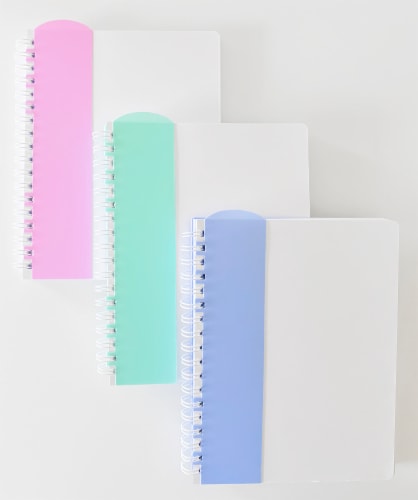 Carolina Pad™ Premium Noted Ideal Book Periwinkle Perspective: left