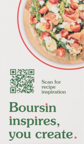 Boursin® Cracked Black Pepper Gournay Cheese Perspective: left