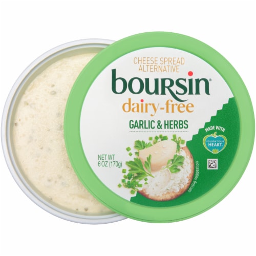 Boursin Dairy-Free Garlic & Herbs Cheese Spread Alternative Perspective: left
