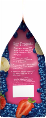 Wyman's® No Sugar Added Banana Berry & Wild Blueberry Frozen Fruit Perspective: left