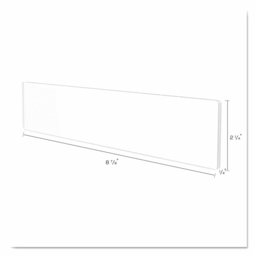 deflecto Superior Image Cubicle Sign Holder 8 1/2 x 2 Clear 587501 Perspective: left