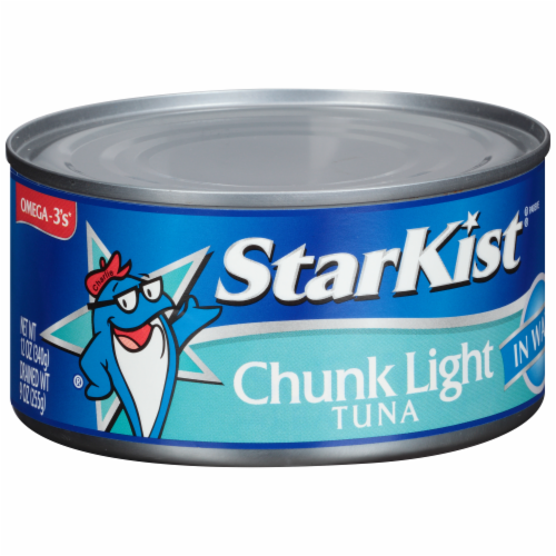 StarKist Chunk Light Tuna in Water Cans Perspective: left